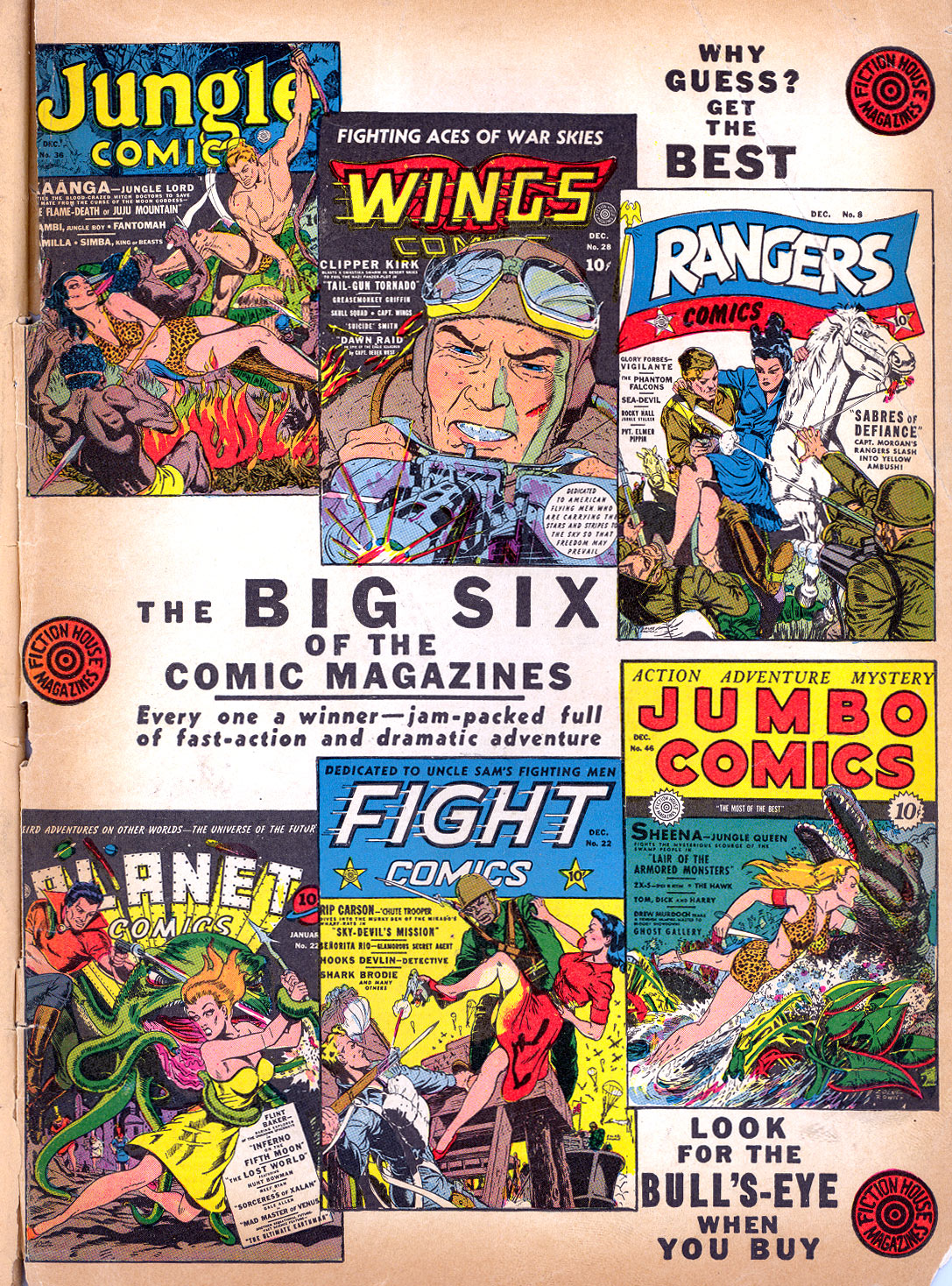 Planet Comics #22 (Fiction House), page 66. Public domain (US).
