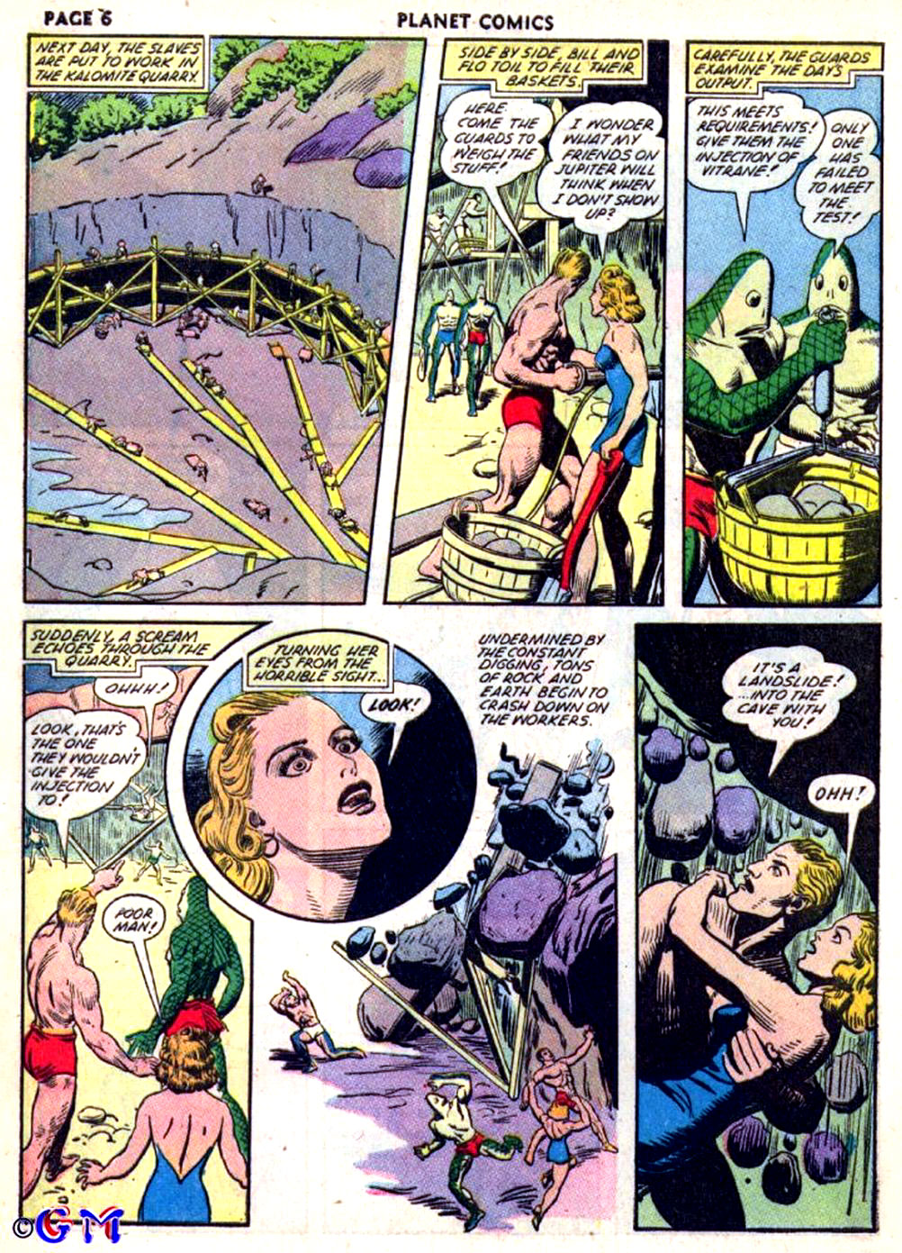 Planet Comics #22 (Fiction House), page 8. Public domain (US).