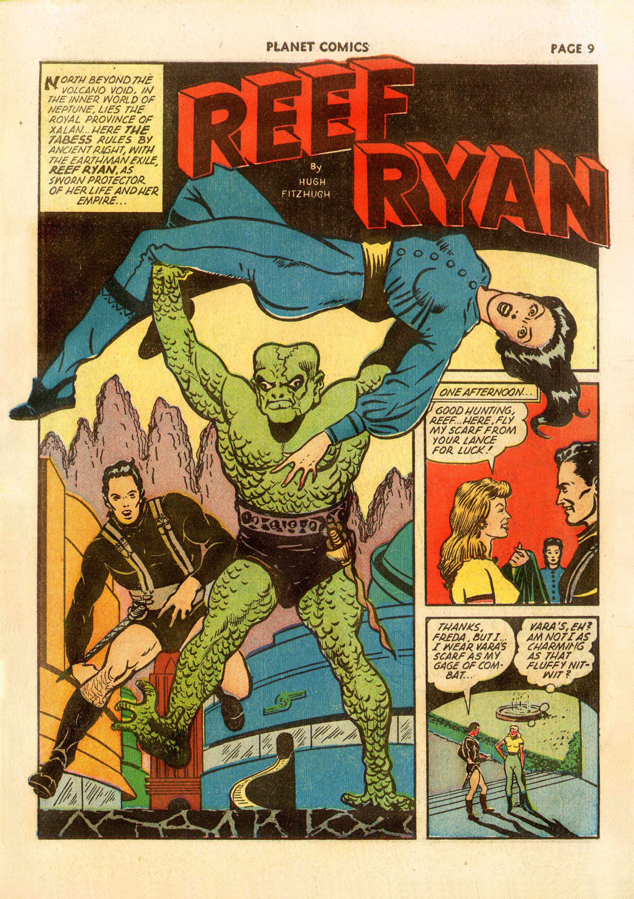 Planet Comics #23 (Fiction House), page 11. Public domain (US).