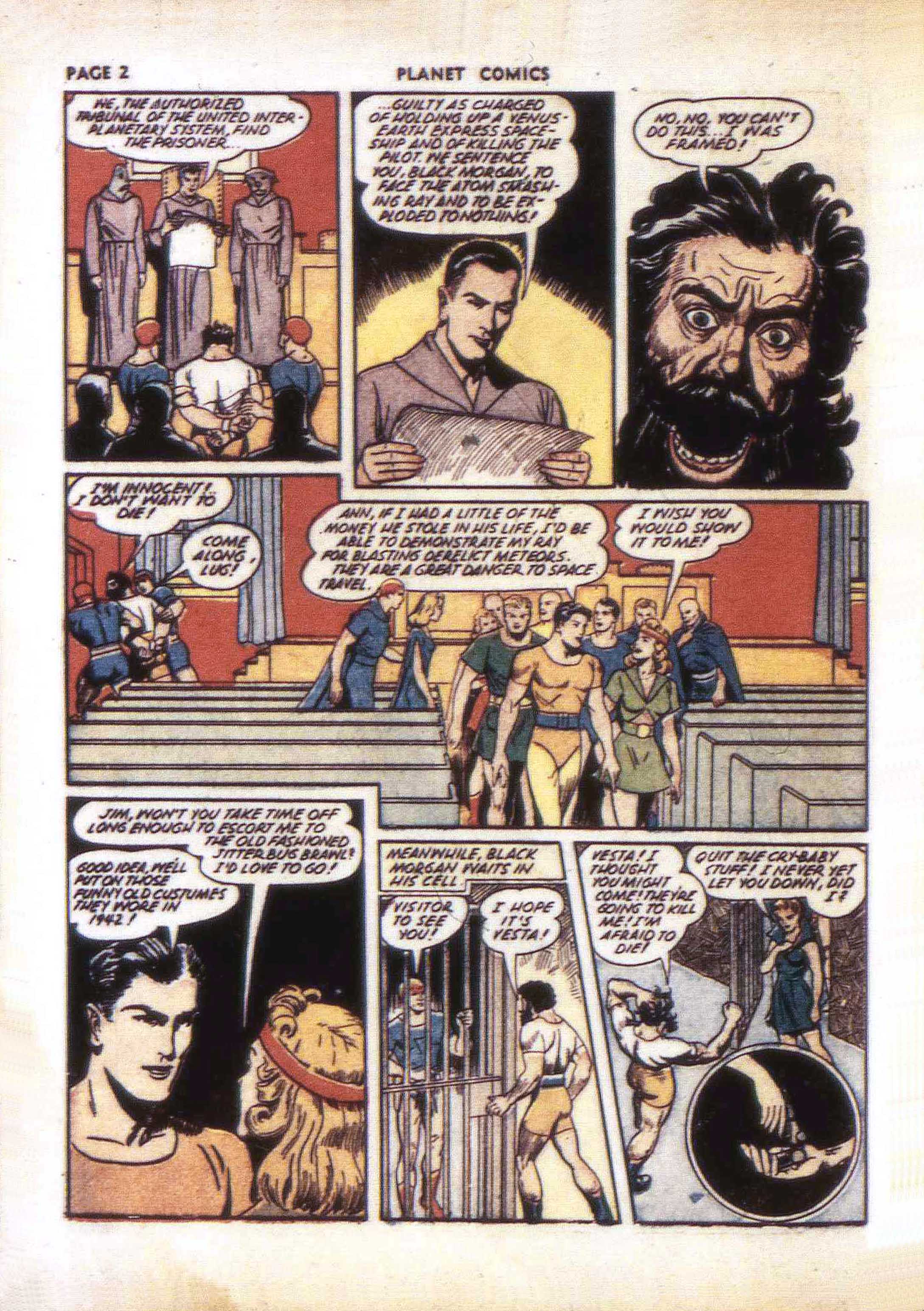 Planet Comics #23 (Fiction House), page 4. Public domain (US).