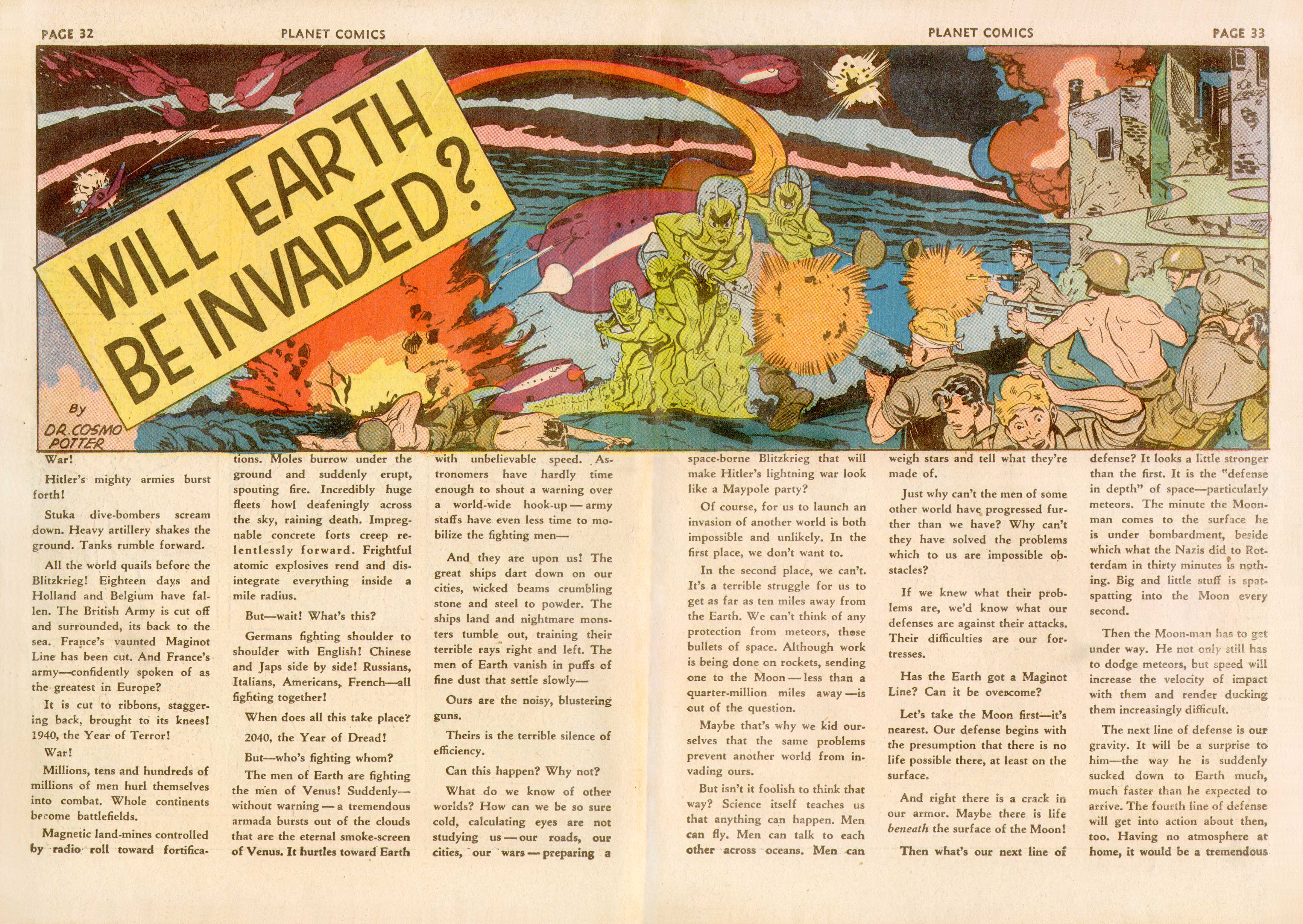 Planet Comics #23 (Fiction House), page 34. Public domain (US).