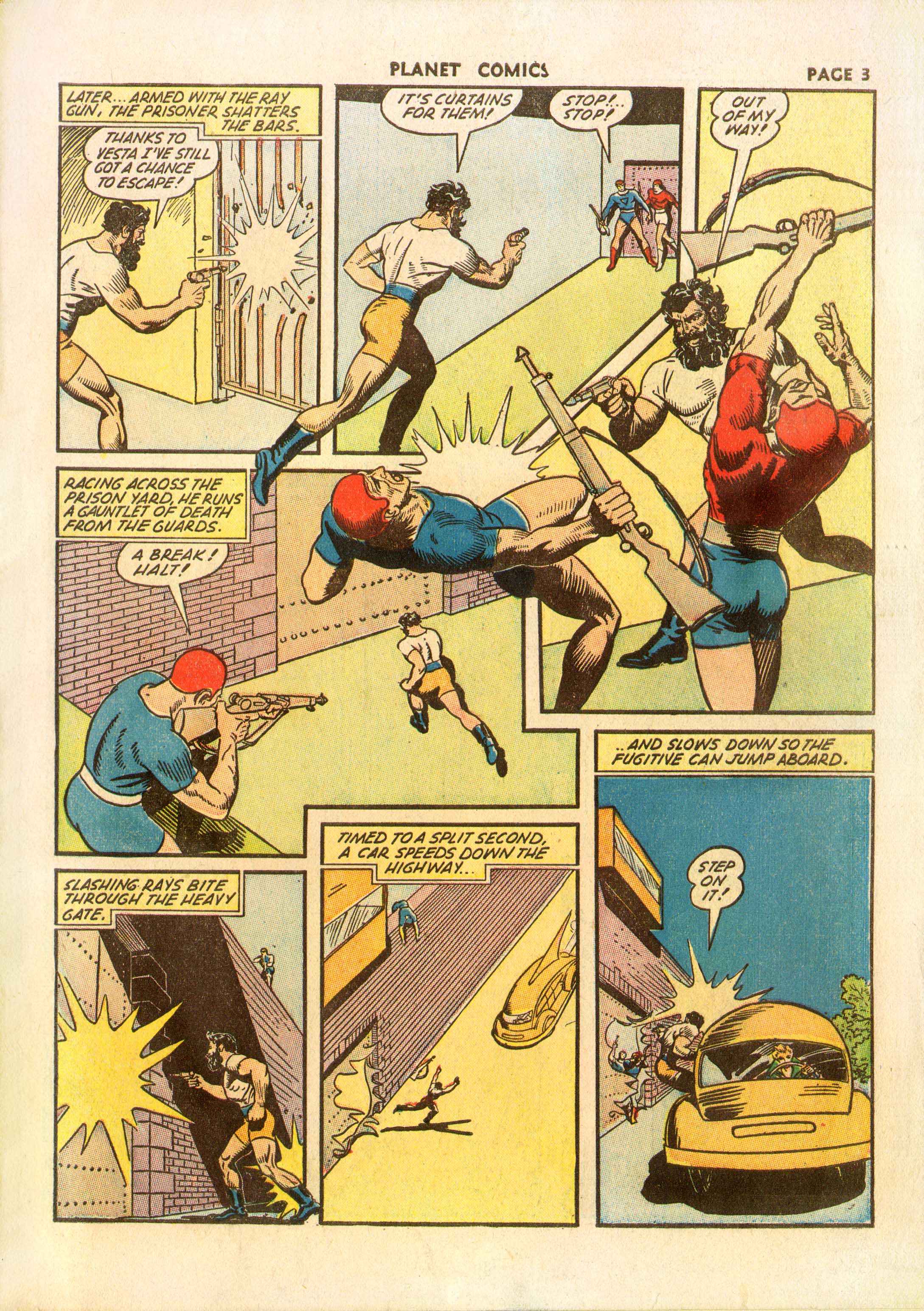 Planet Comics #23 (Fiction House), page 5. Public domain (US).