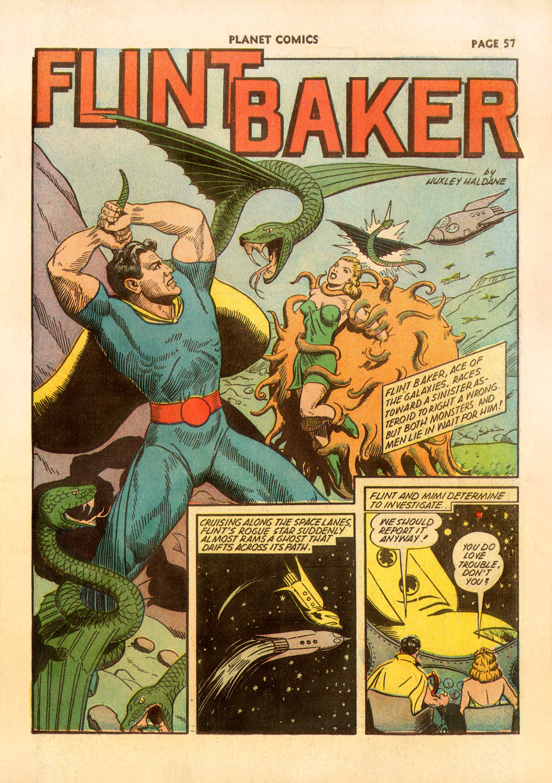 Planet Comics #23 (Fiction House), page 58. Public domain (US).