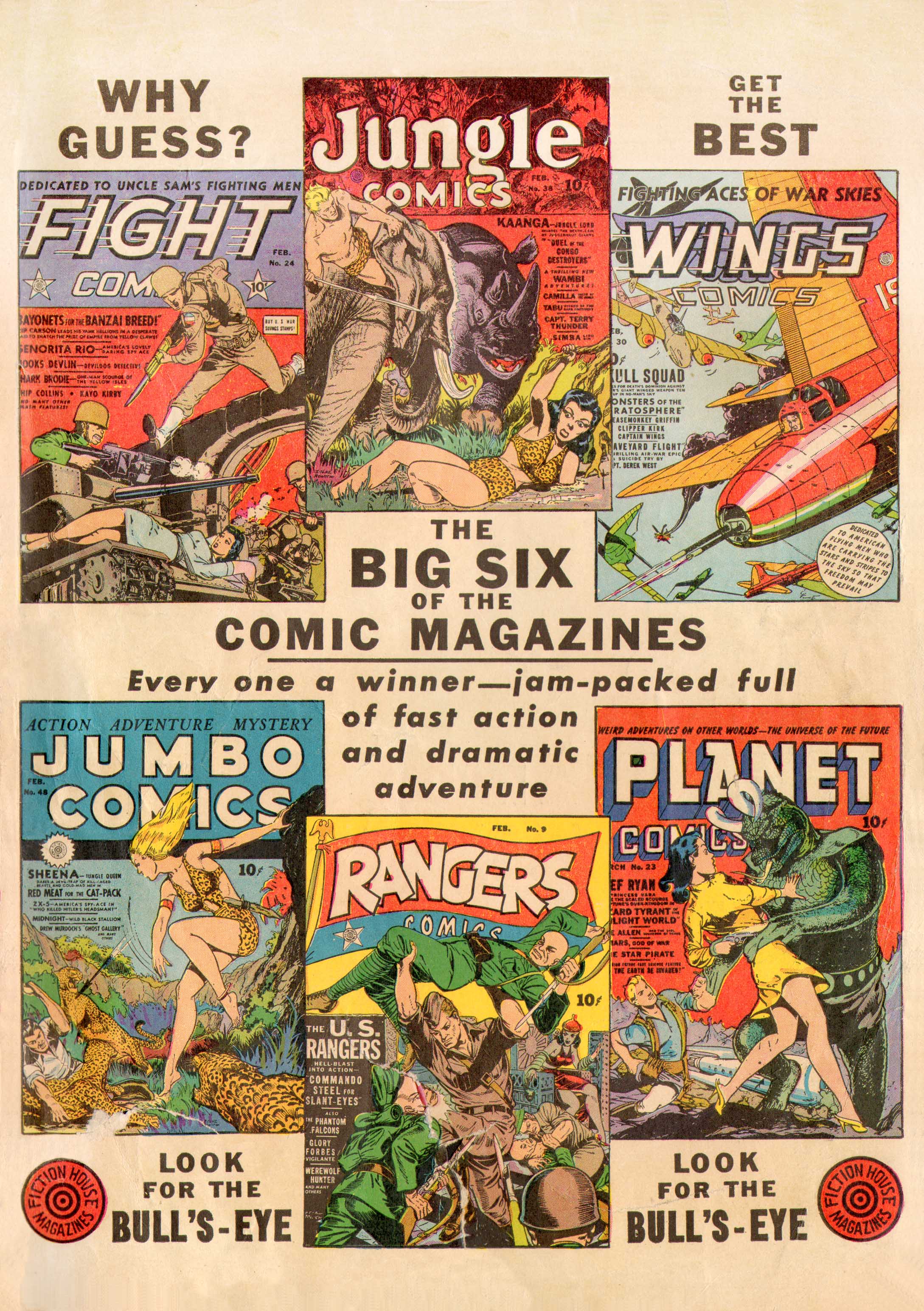 Planet Comics #23 (Fiction House), page 66. Public domain (US).