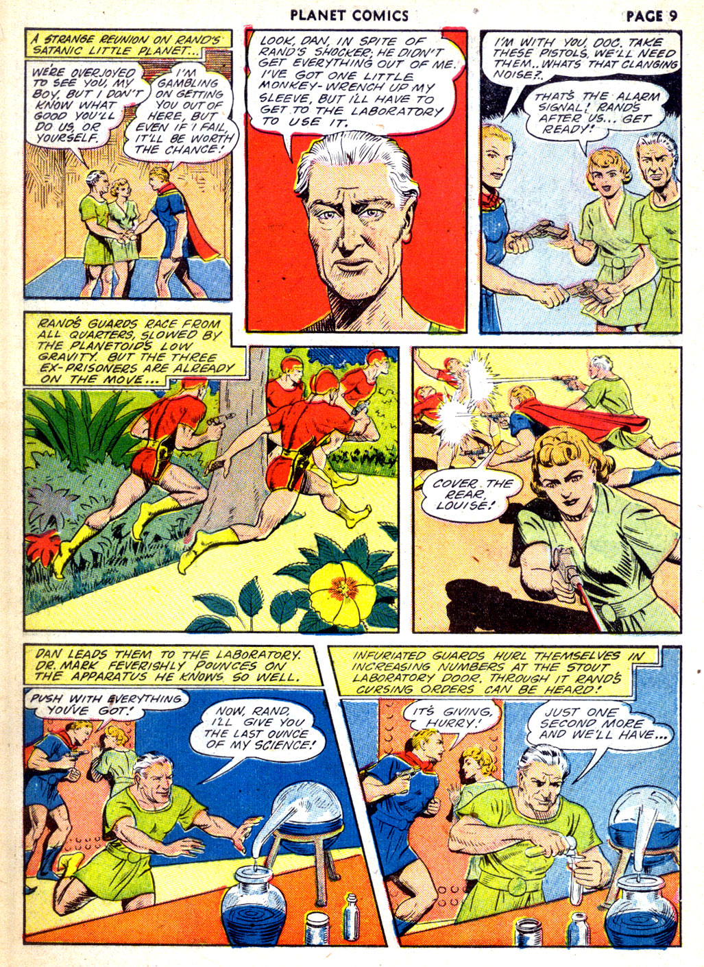 Planet Comics #24 (Fiction House), page 11. Public domain (US).