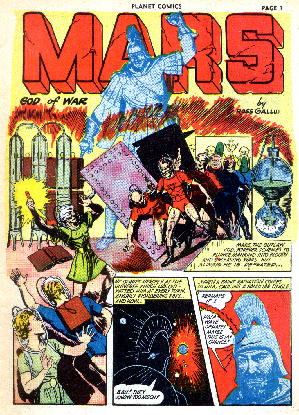 Planet Comics #24 (Fiction House), page 3. Public domain (US).