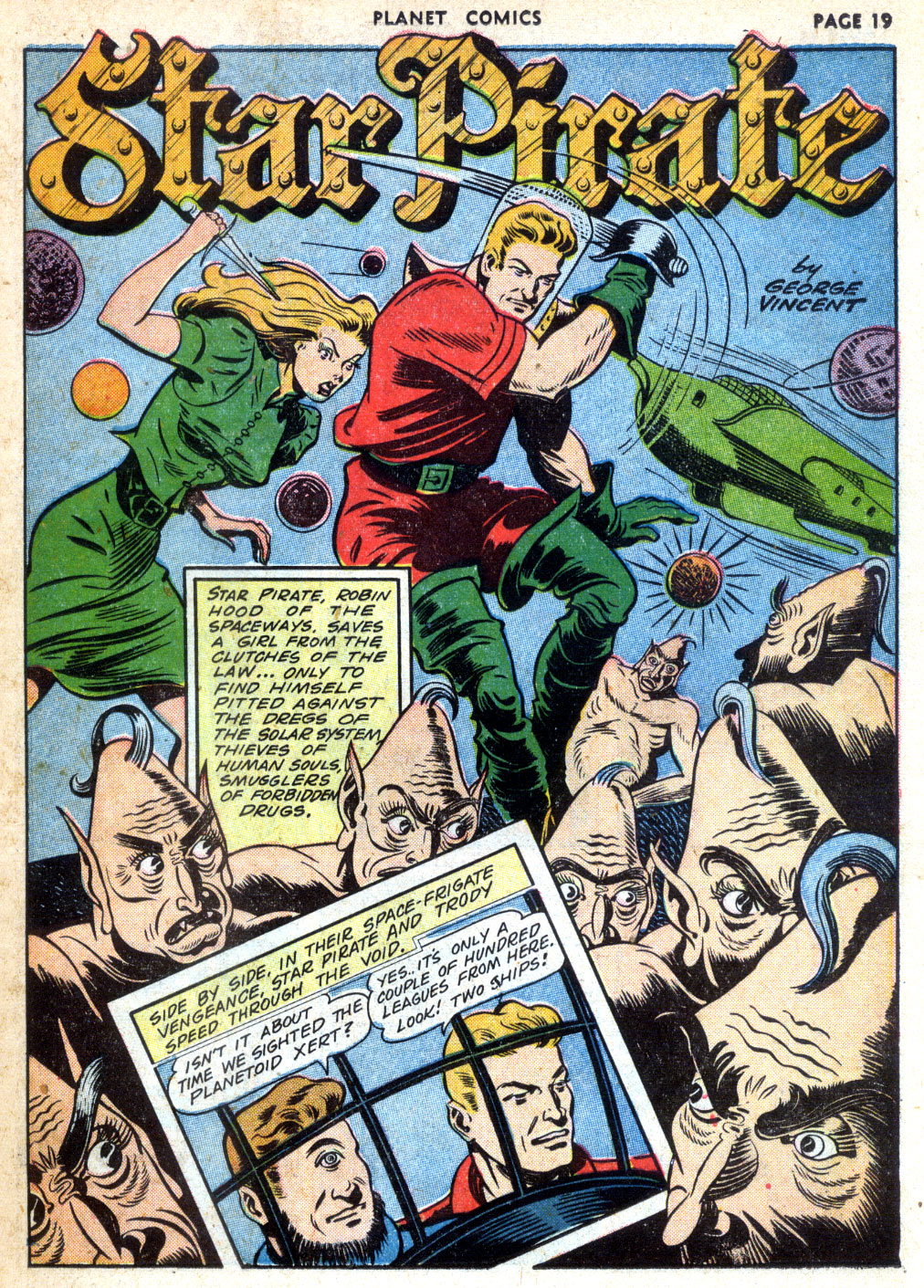 Planet Comics #24 (Fiction House), page 21. Public domain (US).