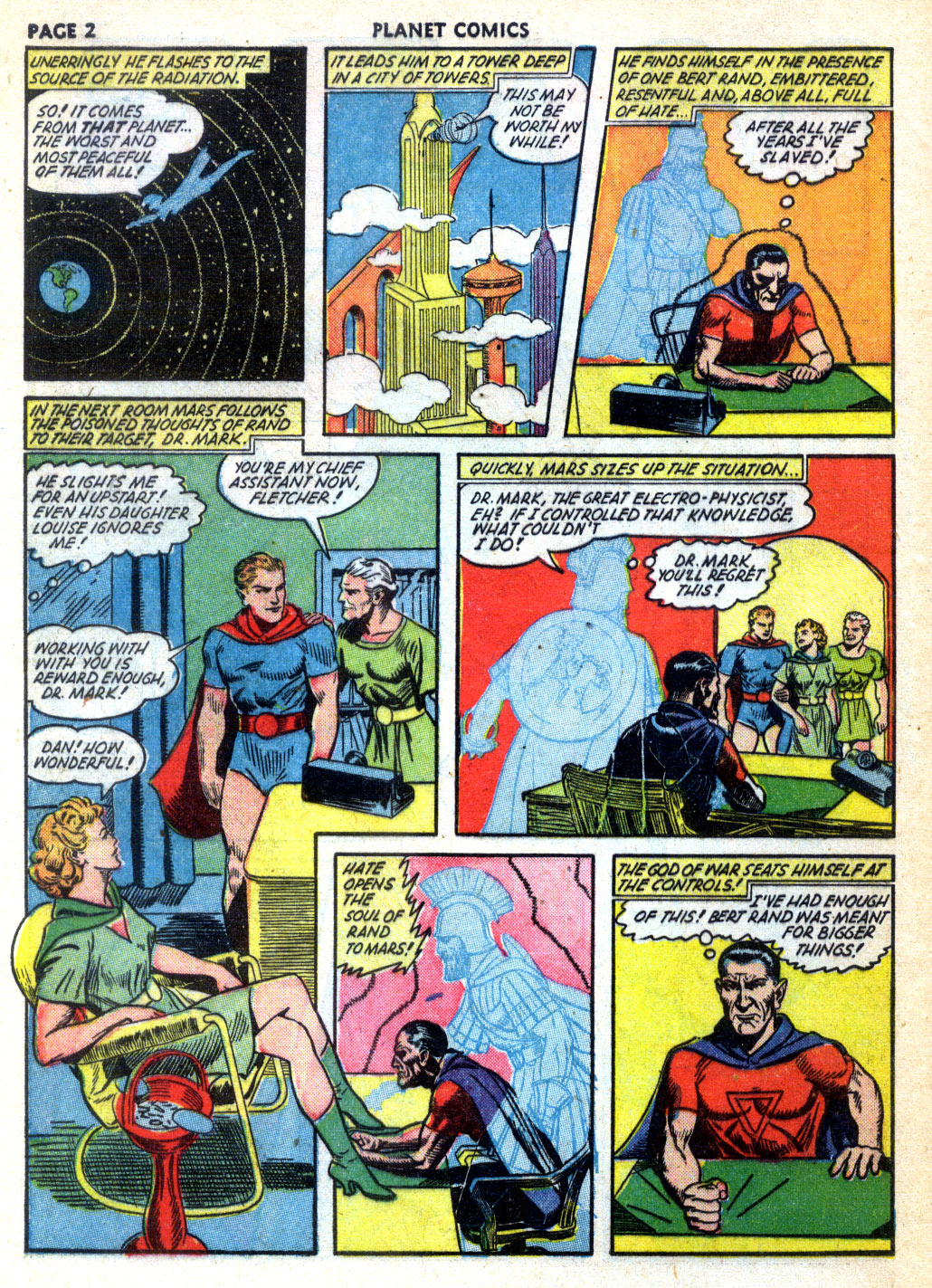 Planet Comics #24 (Fiction House), page 4. Public domain (US).