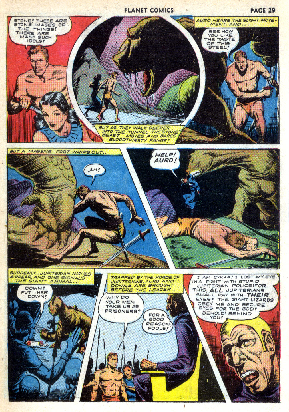 Planet Comics #24 (Fiction House), page 31. Public domain (US).