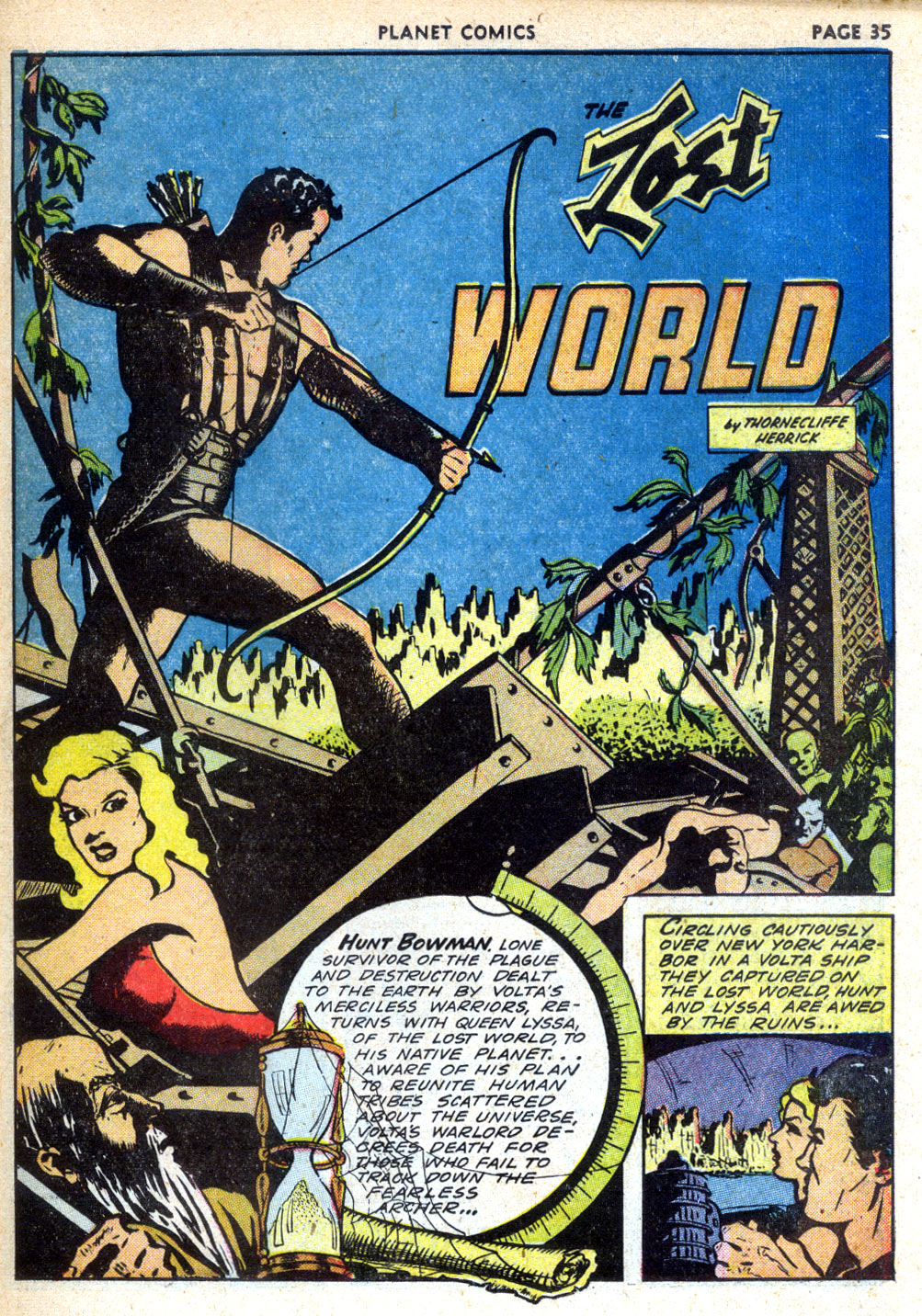 Planet Comics #24 (Fiction House), page 37. Public domain (US).