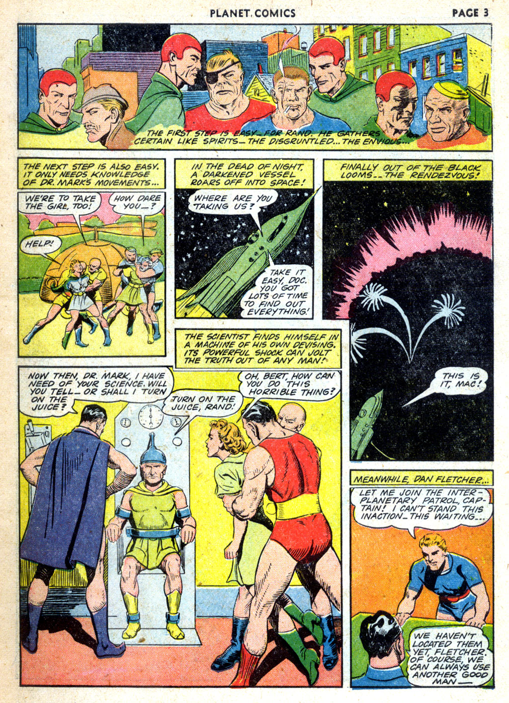 Planet Comics #24 (Fiction House), page 5. Public domain (US).