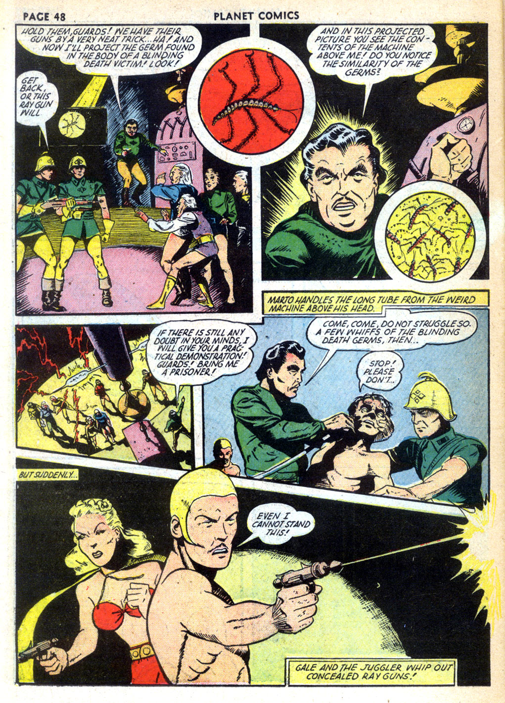 Planet Comics #24 (Fiction House), page 50. Public domain (US).