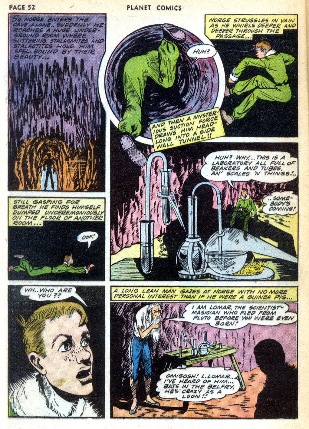 Planet Comics #24 (Fiction House), page 54. Public domain (US).