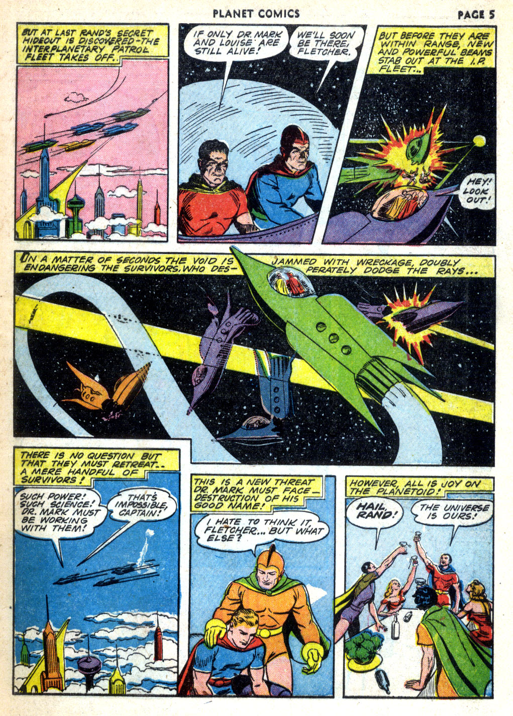 Planet Comics #24 (Fiction House), page 7. Public domain (US).