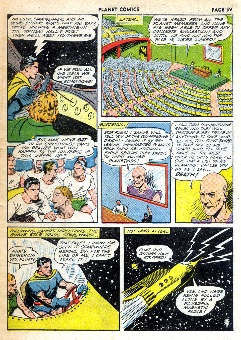 Planet Comics #24 (Fiction House), page 61. Public domain (US).