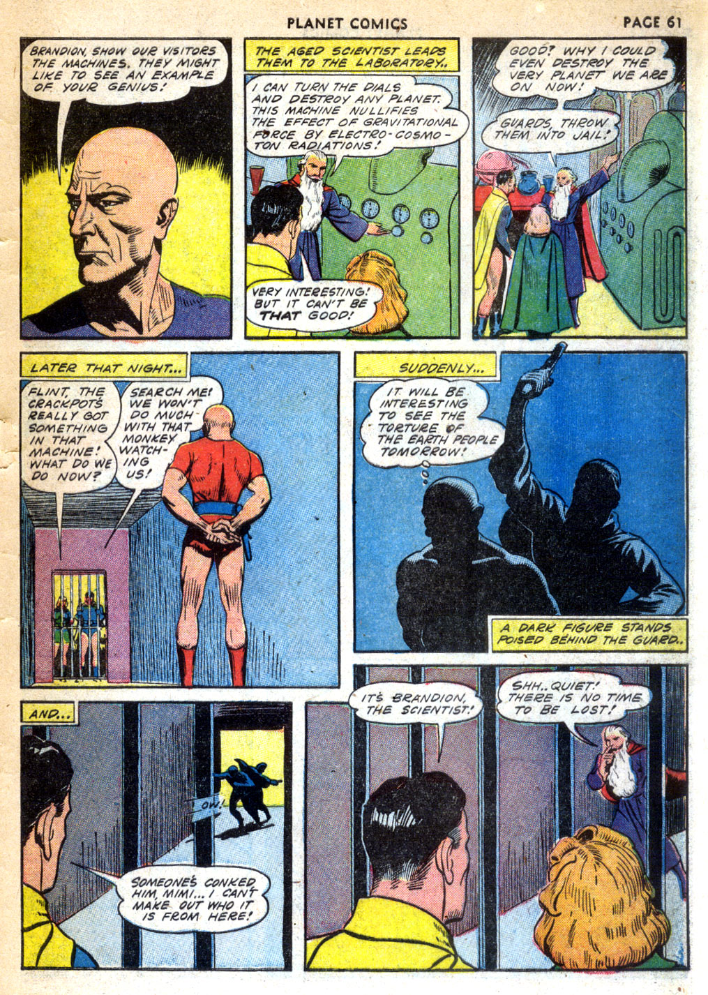 Planet Comics #24 (Fiction House), page 63. Public domain (US).