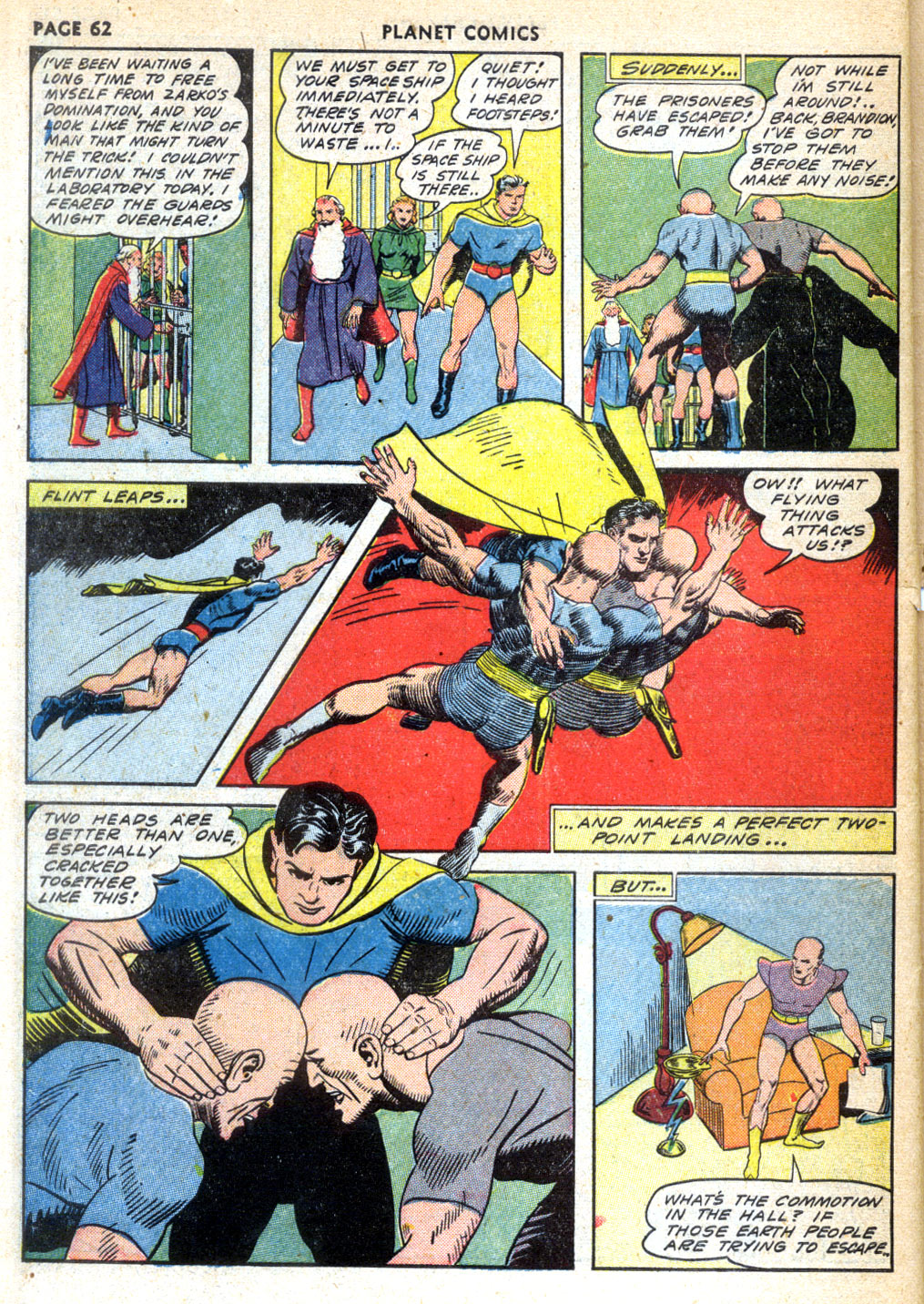 Planet Comics #24 (Fiction House), page 64. Public domain (US).