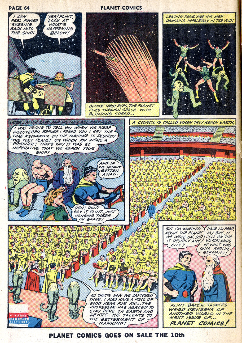 Planet Comics #24 (Fiction House), page 66. Public domain (US).