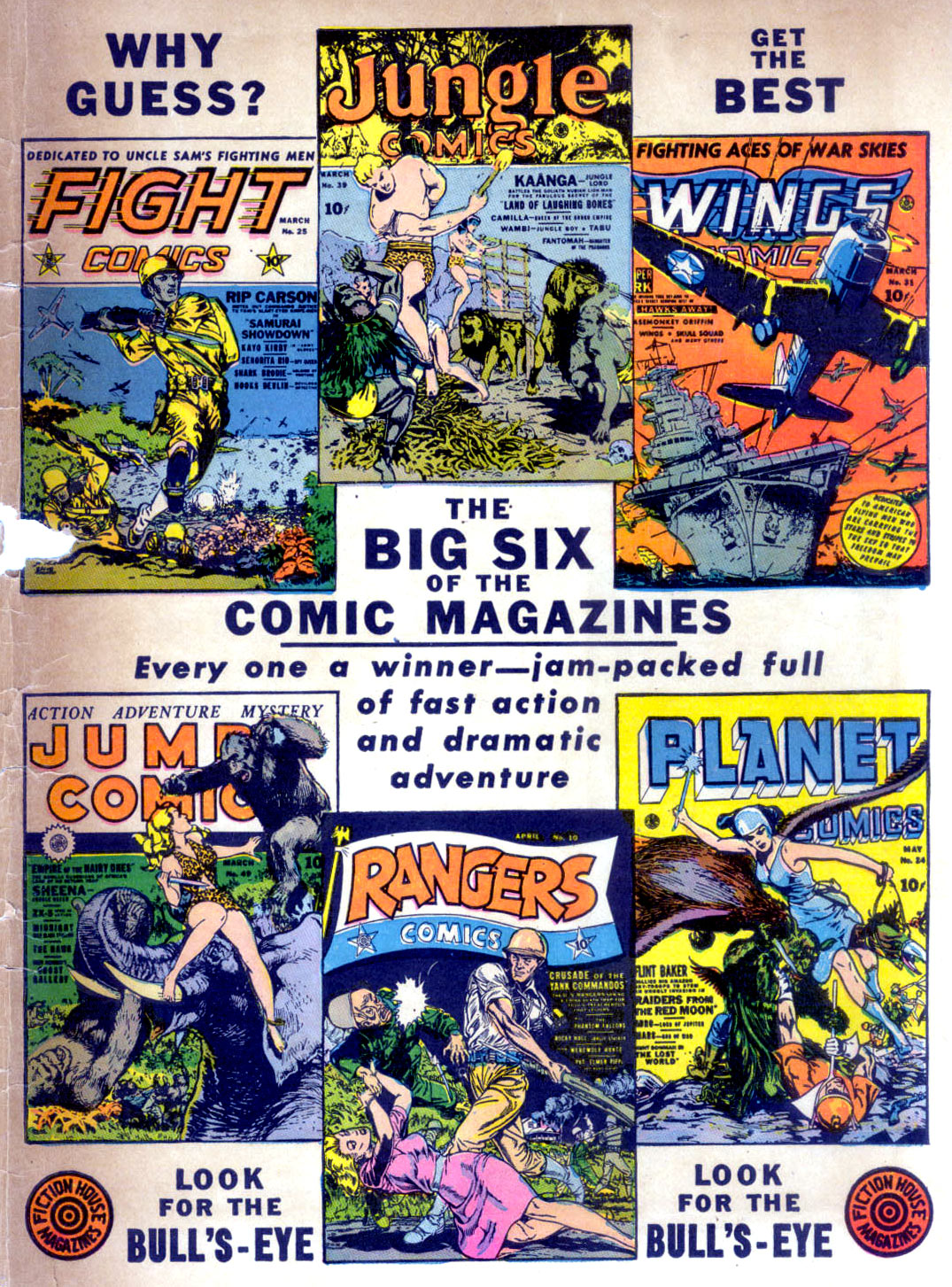 Planet Comics #24 (Fiction House), page 67. Public domain (US).