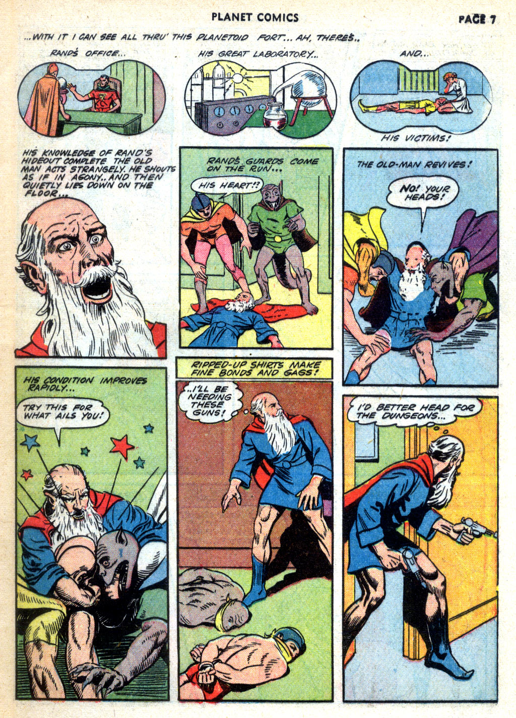 Planet Comics #24 (Fiction House), page 9. Public domain (US).