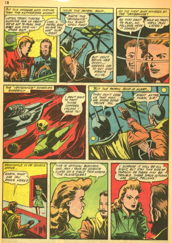 Planet Comics #25 (Fiction House), page 20. Public domain (US).