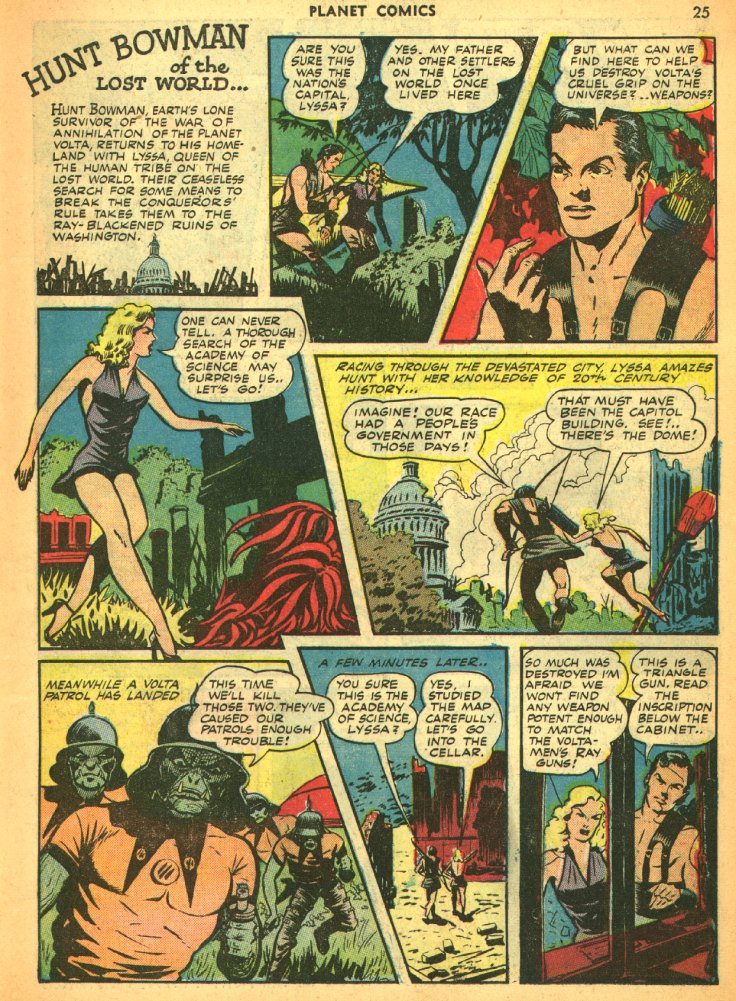 Planet Comics #25 (Fiction House), page 27. Public domain (US).