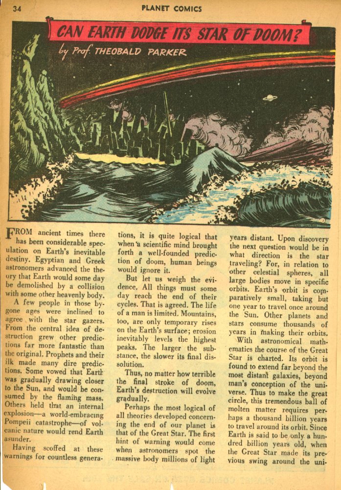 Planet Comics #25 (Fiction House), page 36. Public domain (US).