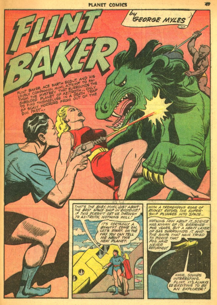 Planet Comics #25 (Fiction House), page 51. Public domain (US).