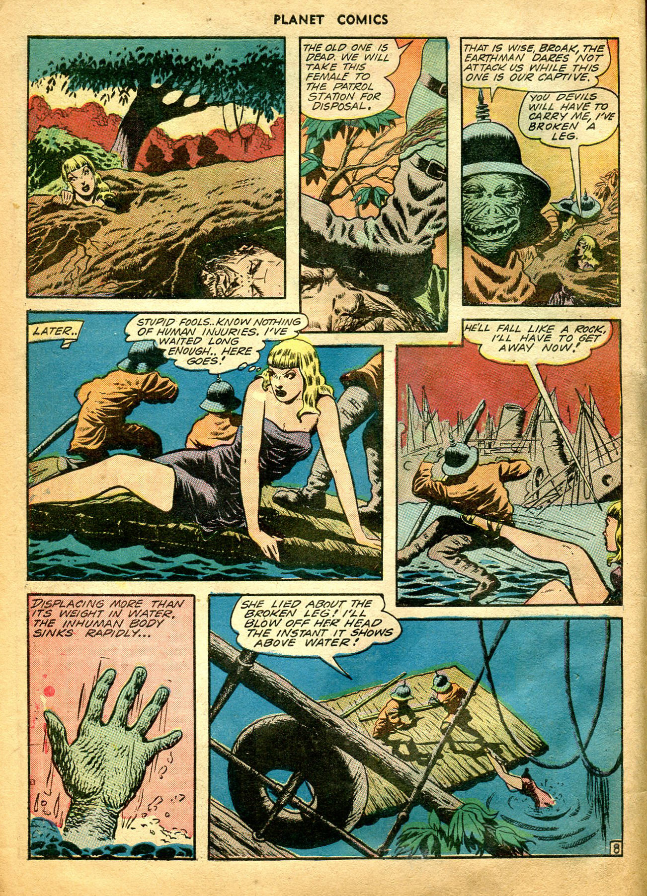Planet Comics #26 (Fiction House), page 11. Public domain (US).