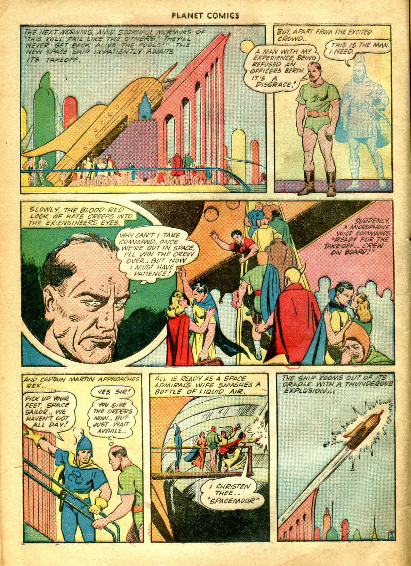 Planet Comics #26 (Fiction House), page 15. Public domain (US).