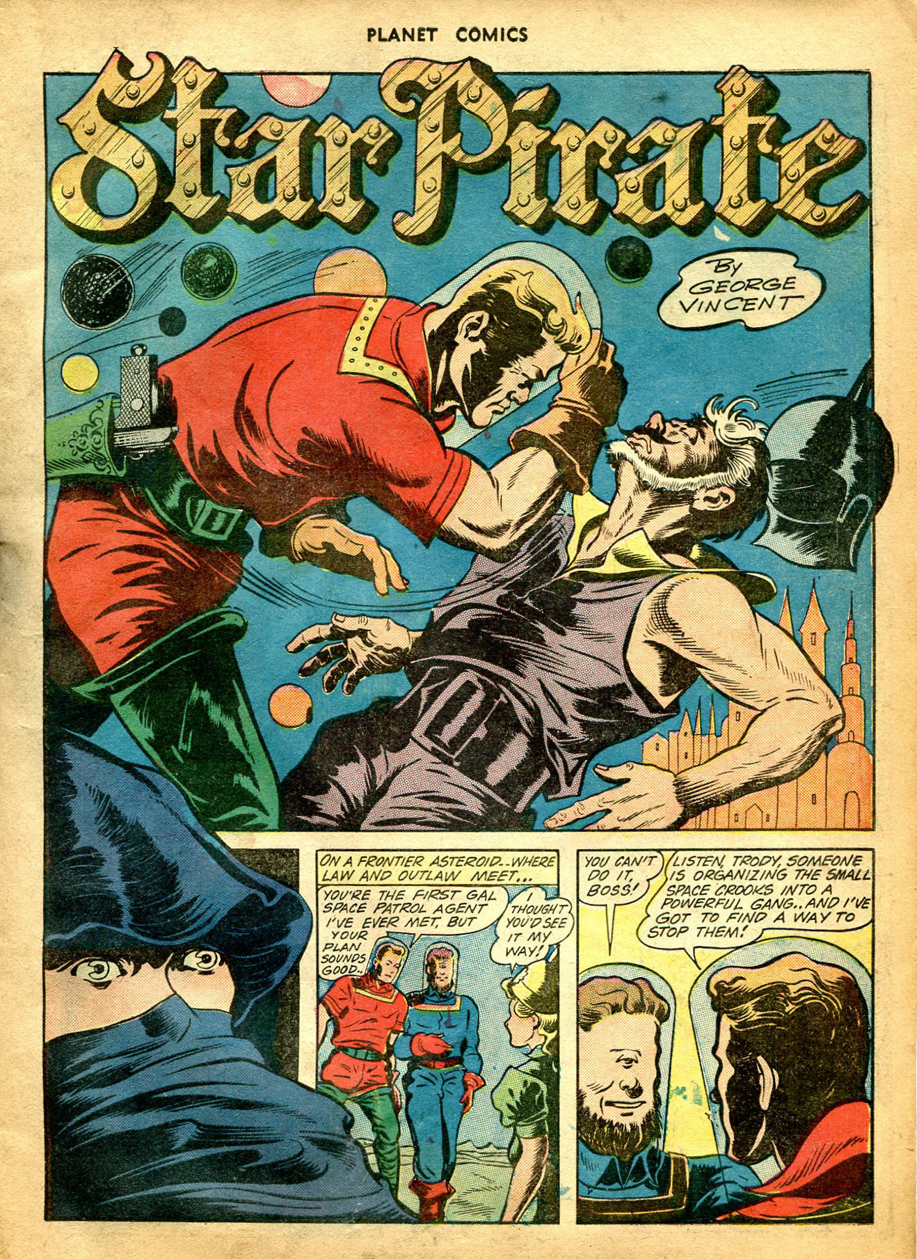 Planet Comics #26 (Fiction House), page 28. Public domain (US).