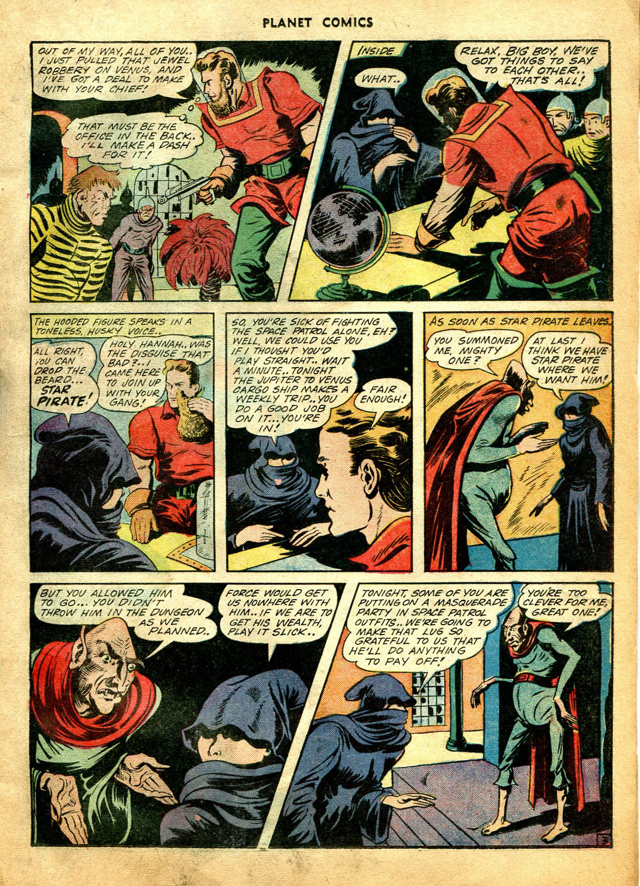 Planet Comics #26 (Fiction House), page 30. Public domain (US).