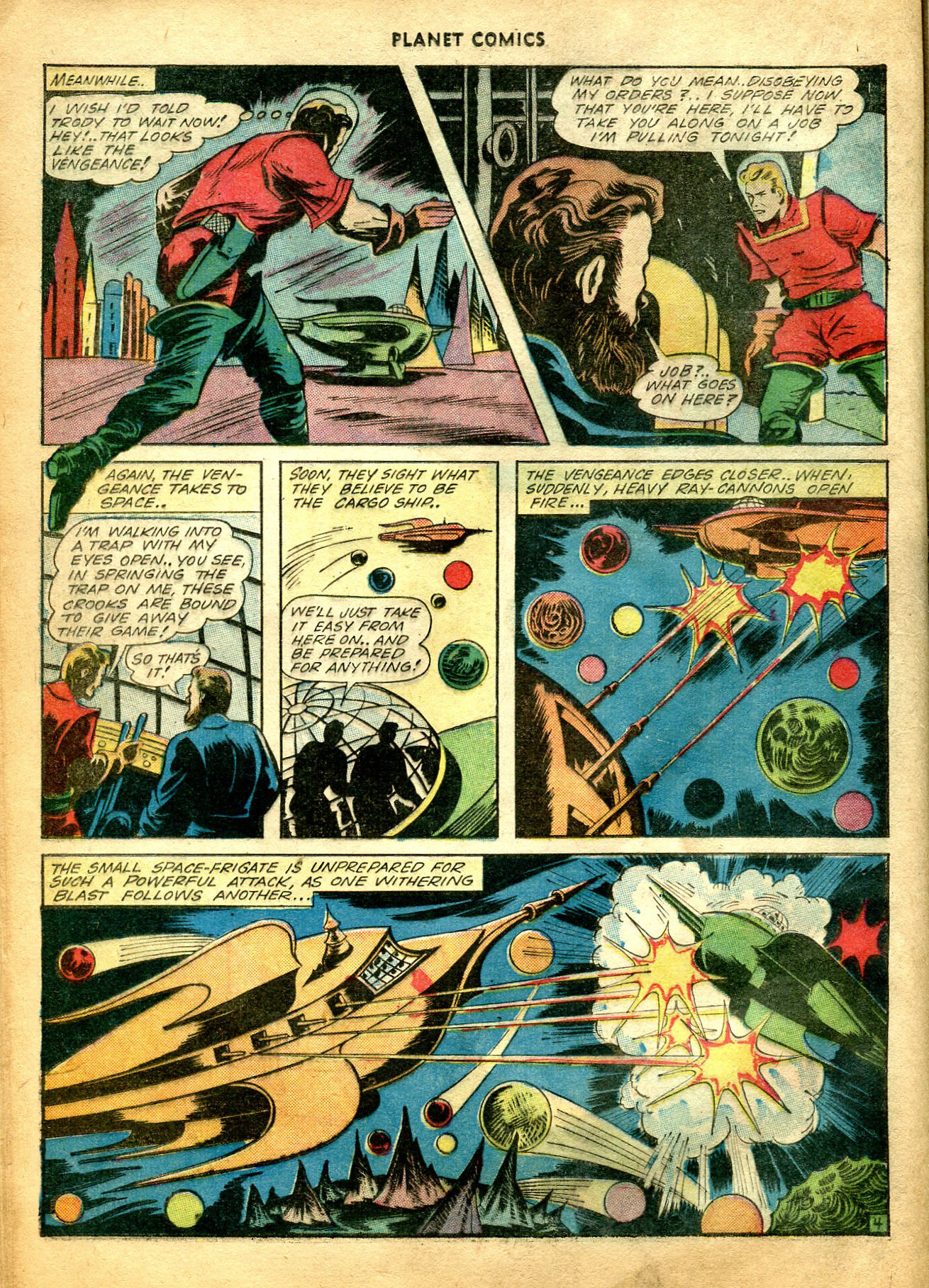 Planet Comics #26 (Fiction House), page 31. Public domain (US).