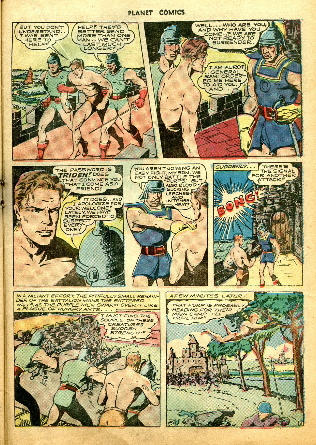 Planet Comics #26 (Fiction House), page 42. Public domain (US).