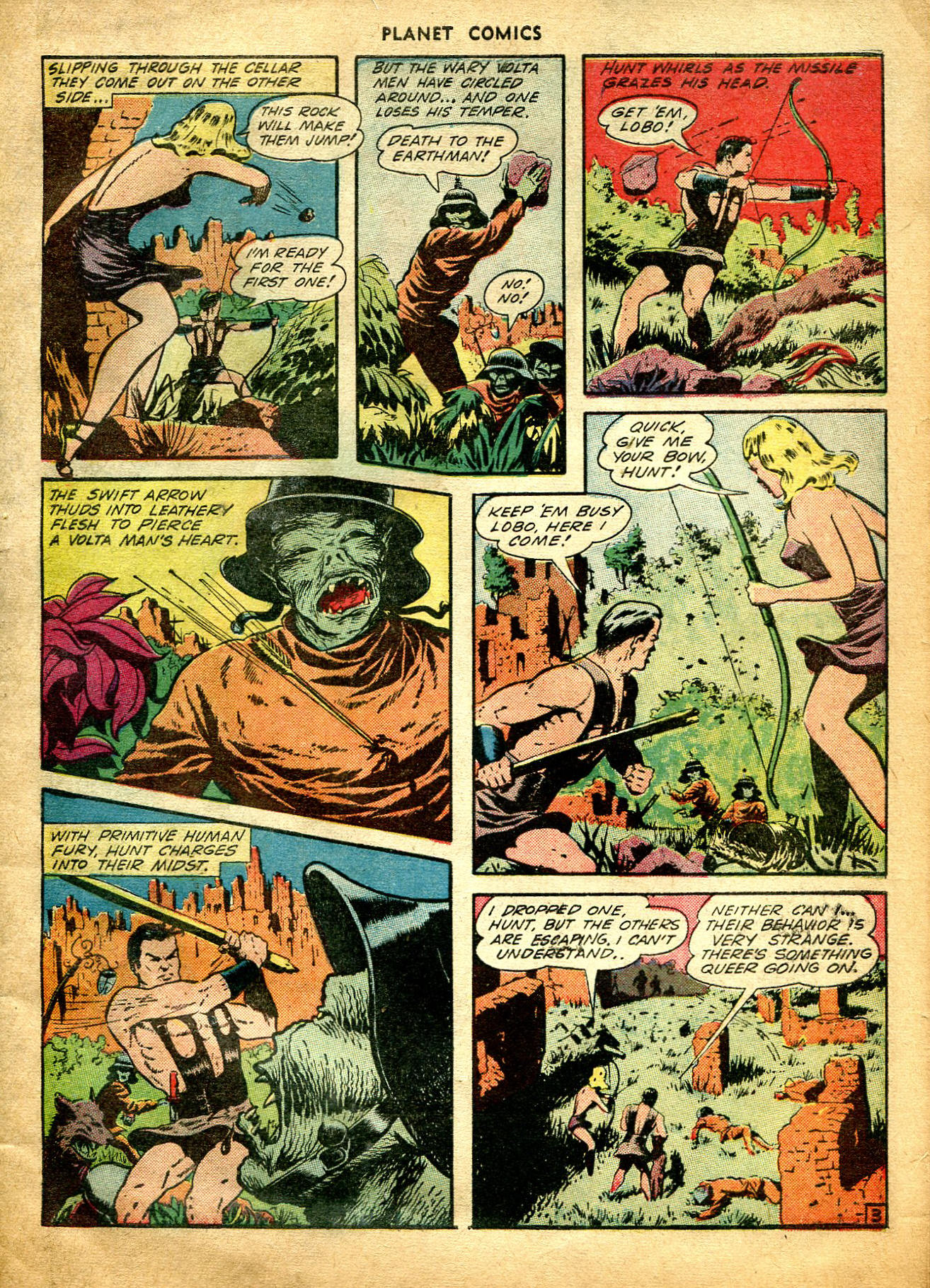 Planet Comics #26 (Fiction House), page 6. Public domain (US).