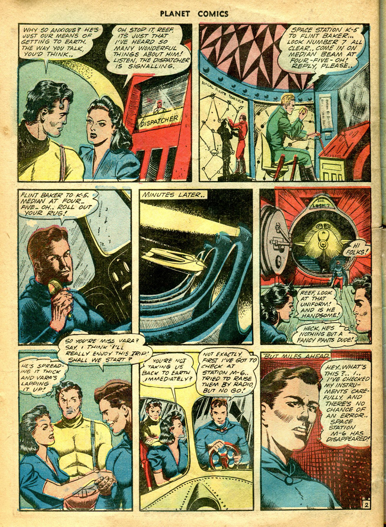 Planet Comics #26 (Fiction House), page 53. Public domain (US).