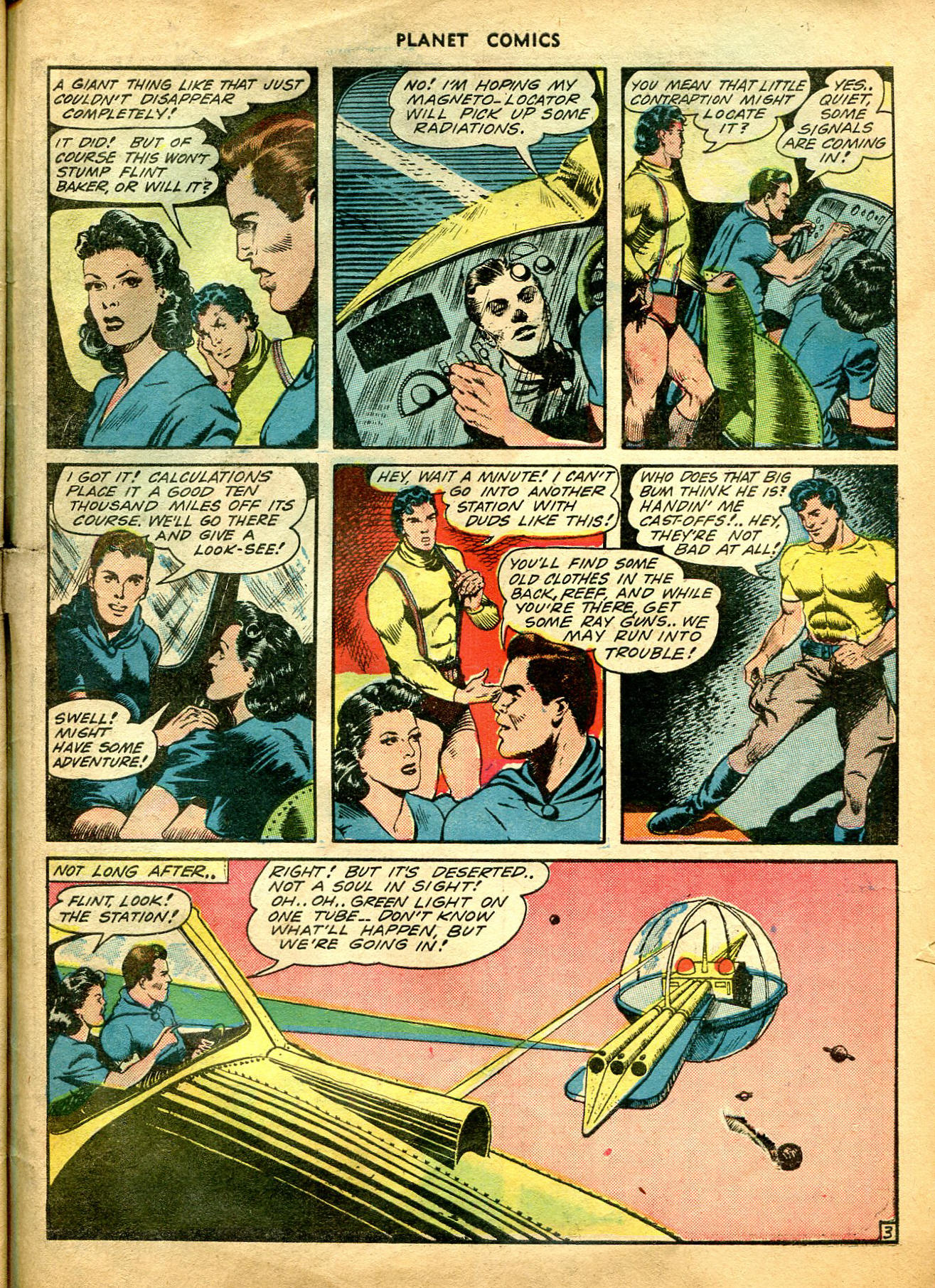 Planet Comics #26 (Fiction House), page 54. Public domain (US).