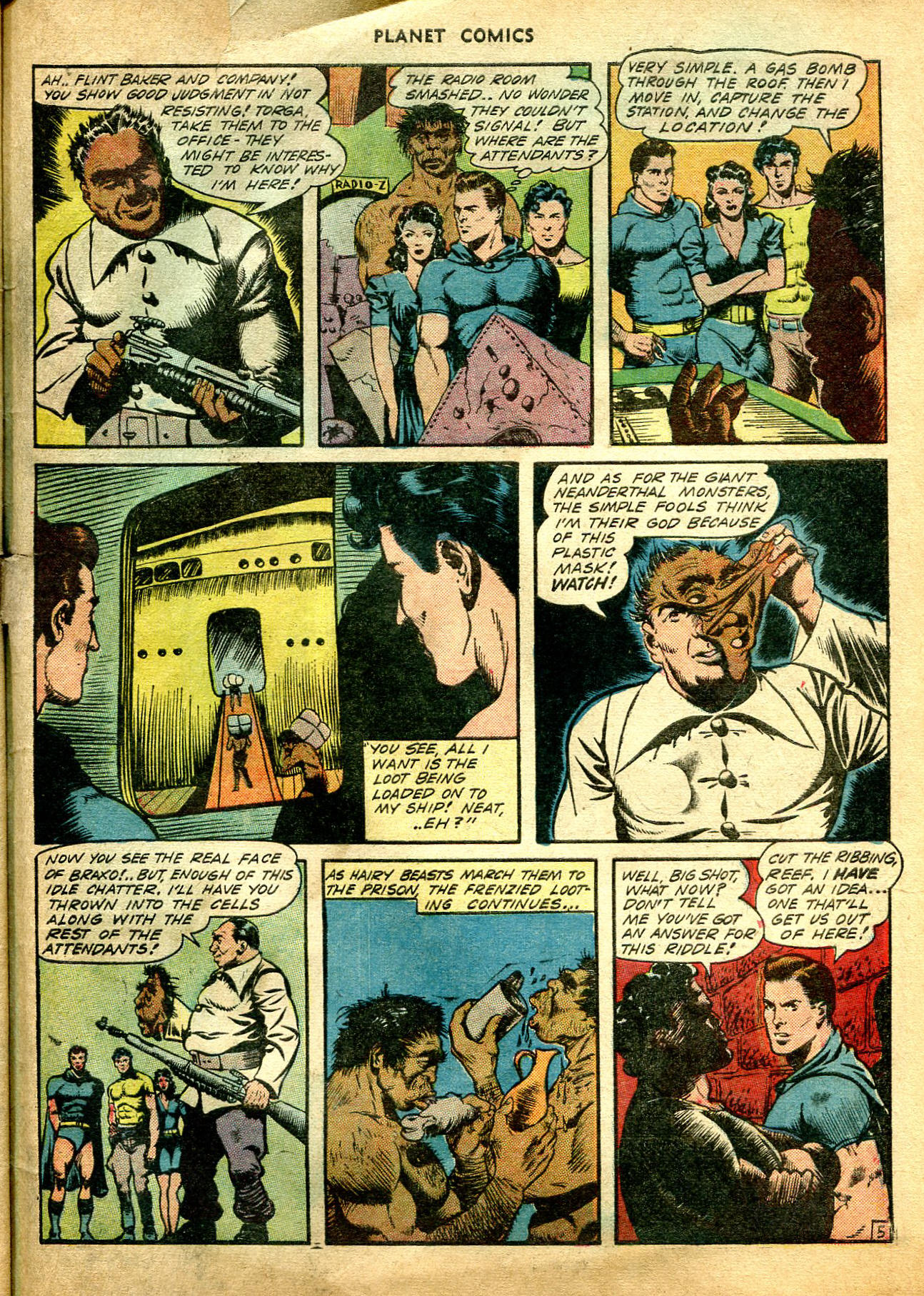 Planet Comics #26 (Fiction House), page 56. Public domain (US).