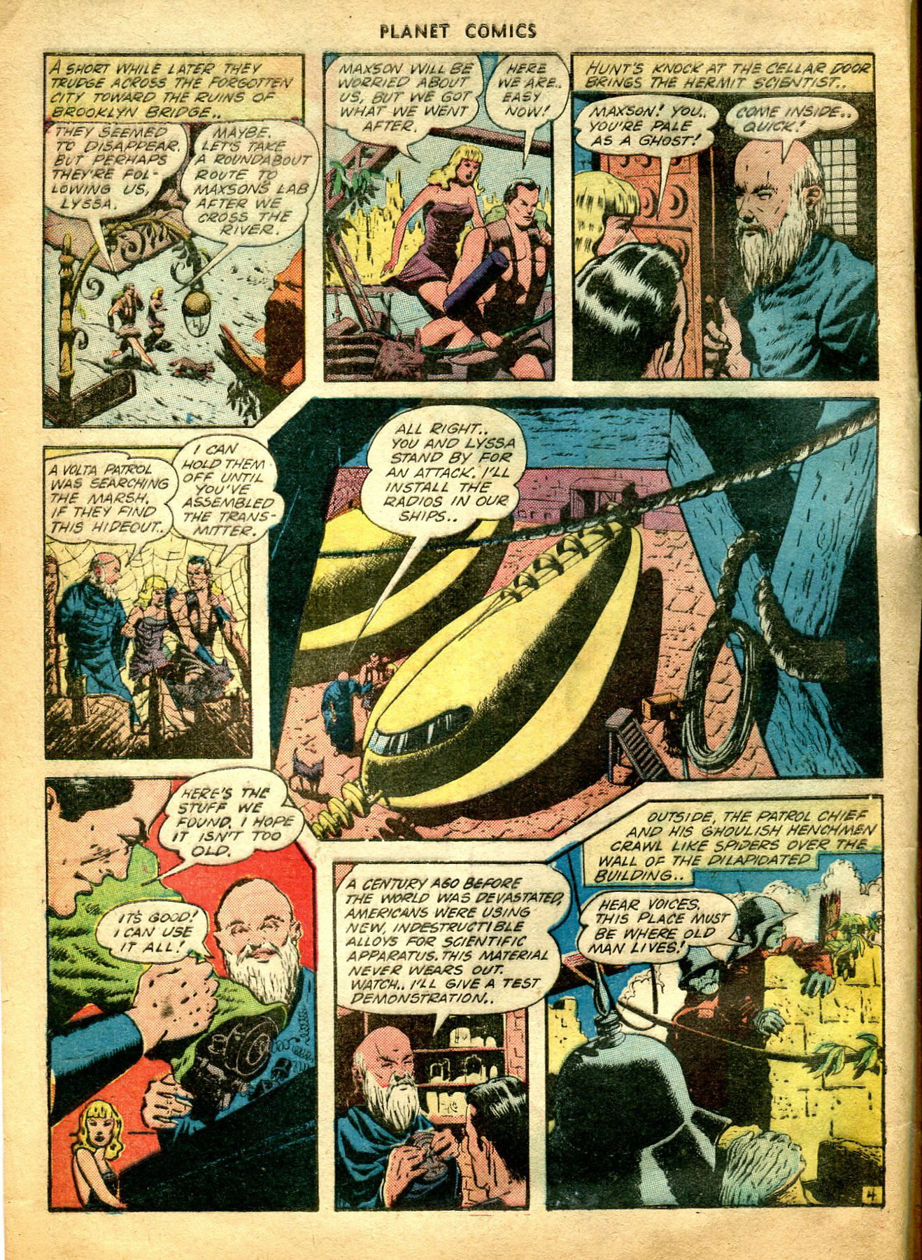 Planet Comics #26 (Fiction House), page 7. Public domain (US).