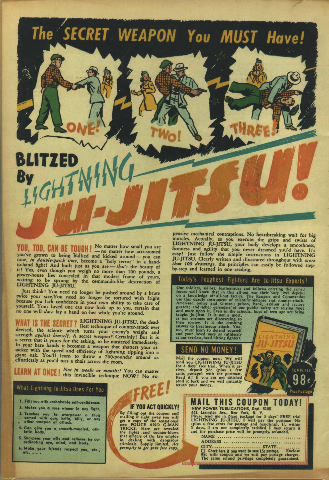 Planet Comics #26 (Fiction House), page 61. Public domain (US).