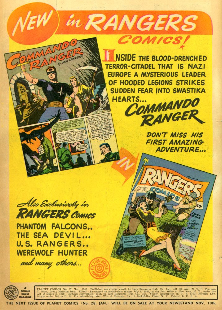 Planet Comics #27 (Fiction House), page 2. Public domain (US).