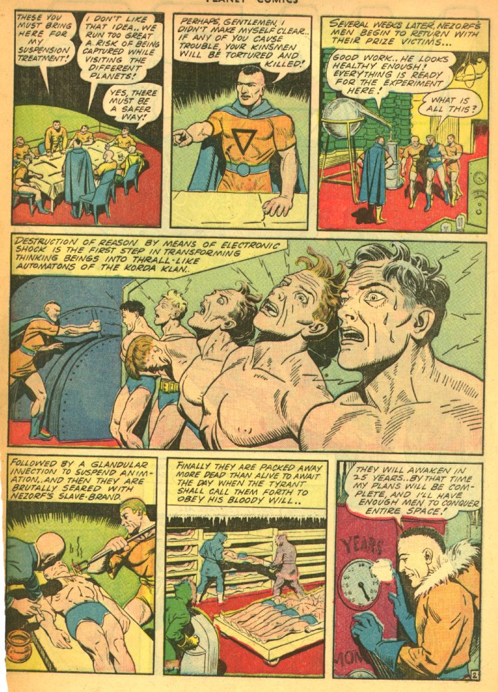 Planet Comics #27 (Fiction House), page 14. Public domain (US).