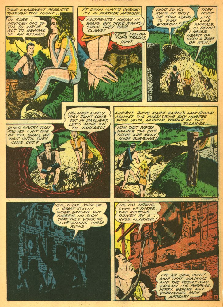 Planet Comics #27 (Fiction House), page 5. Public domain (US).