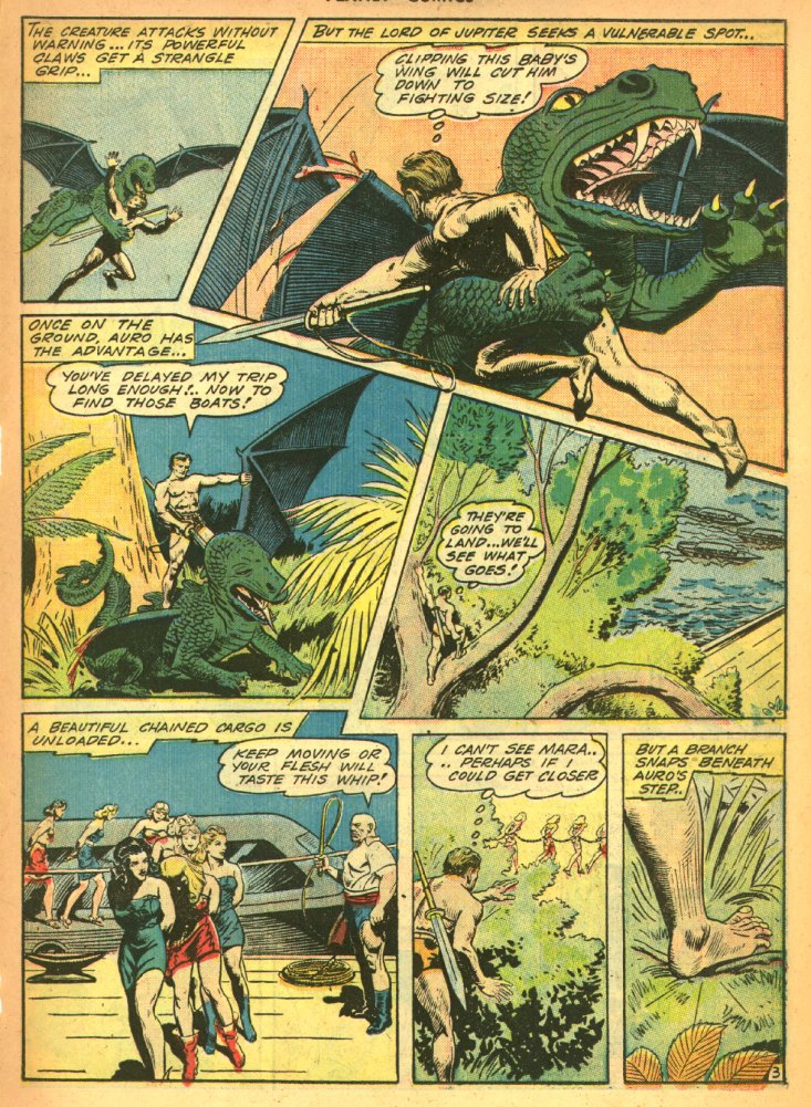Planet Comics #27 (Fiction House), page 41. Public domain (US).