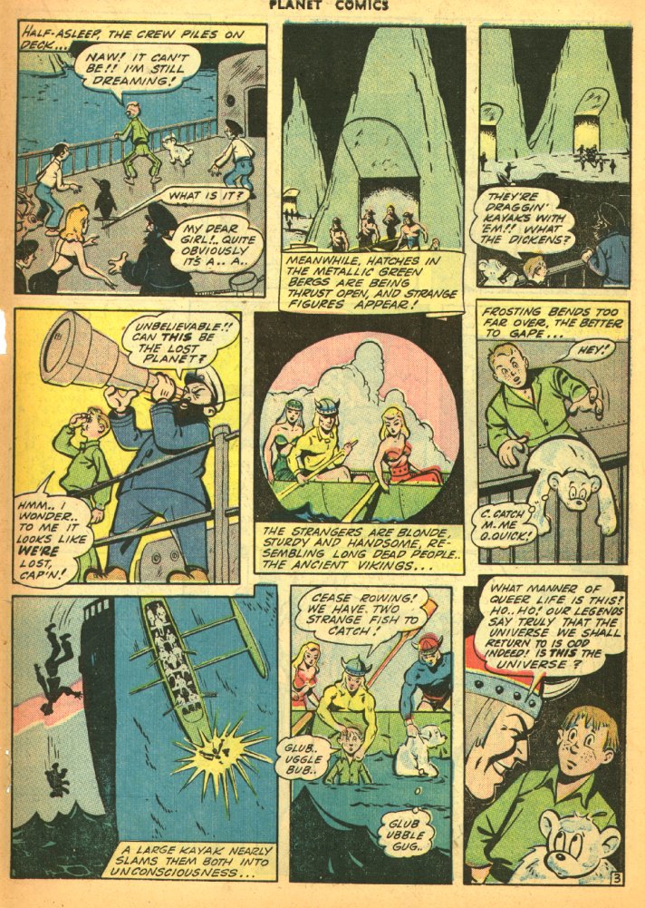Planet Comics #27 (Fiction House), page 47. Public domain (US).