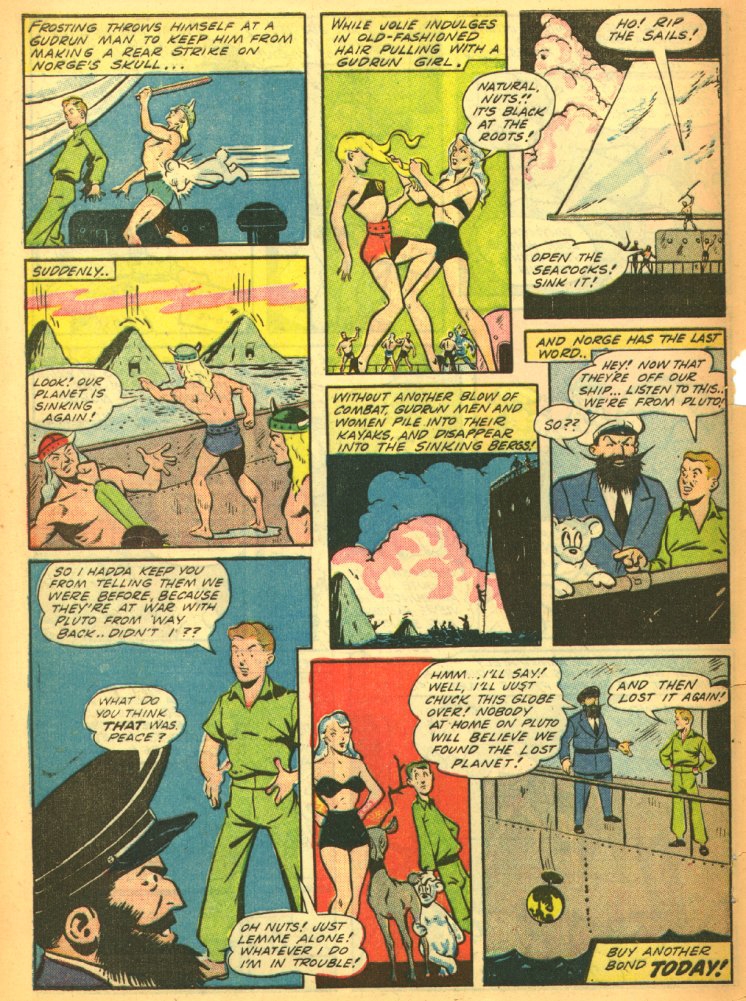 Planet Comics #27 (Fiction House), page 50. Public domain (US).
