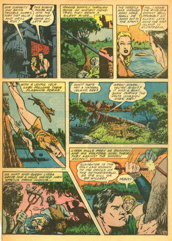 Planet Comics #27 (Fiction House), page 6. Public domain (US).