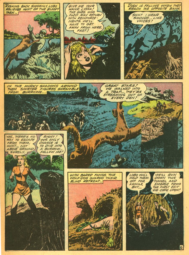 Planet Comics #27 (Fiction House), page 8. Public domain (US).