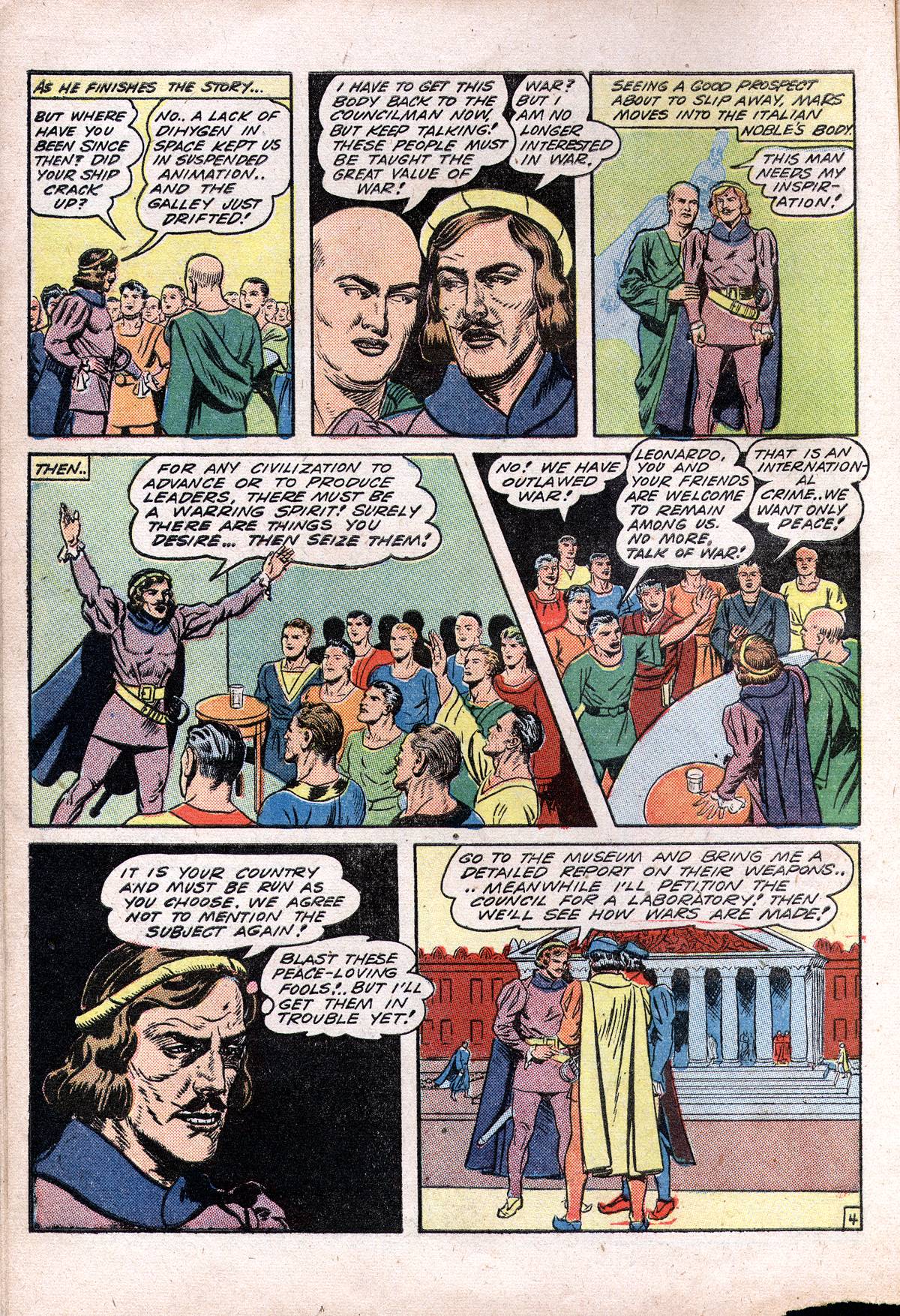 Planet Comics #28 (Fiction House), page 16. Public domain (US).
