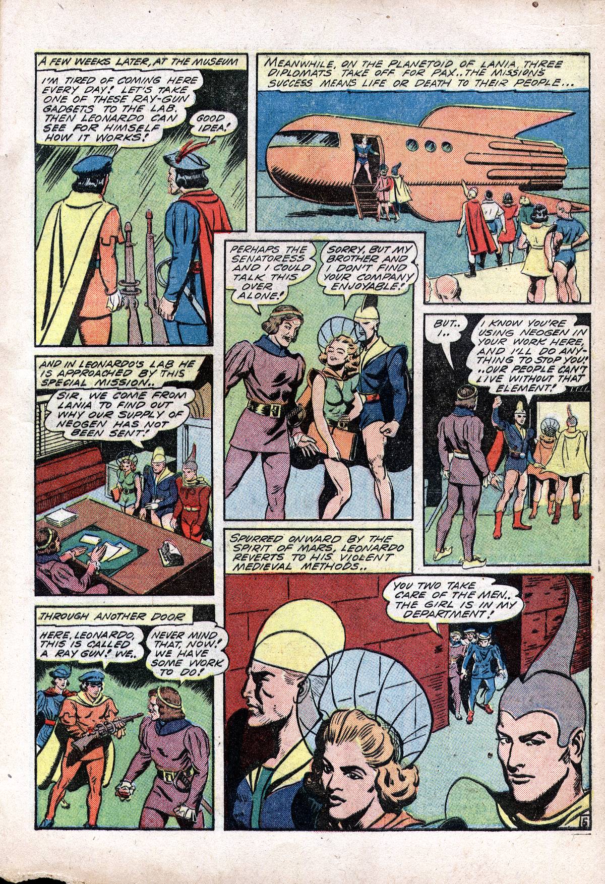 Planet Comics #28 (Fiction House), page 17. Public domain (US).